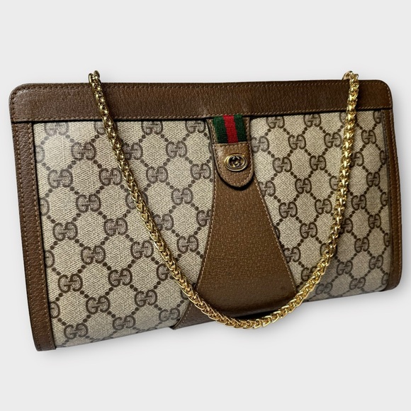 Gucci Supreme GG Monogram Accessory Collection Clutch Crossbody Bag - Picture 3 of 14